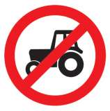 Tractor Constrction Vehicles Prohibited